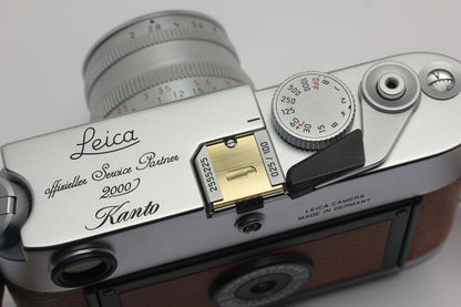 Leica M型用ホットシューカバー（真鍮製／真鍮むき出し）