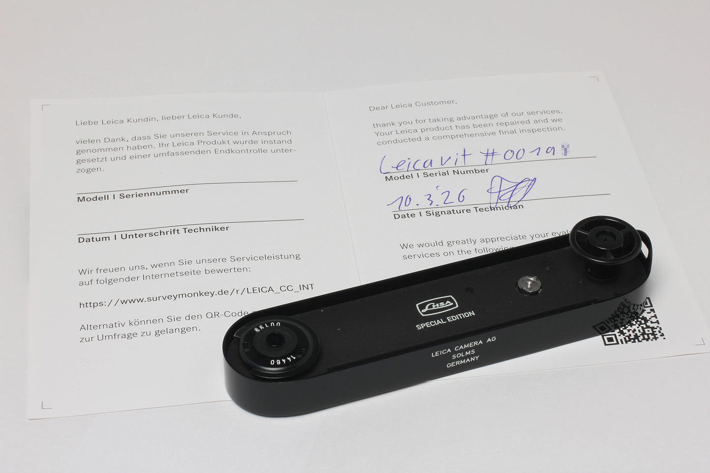 Leicavit MP LHSA Black Paint  (Consignment Sale Item)