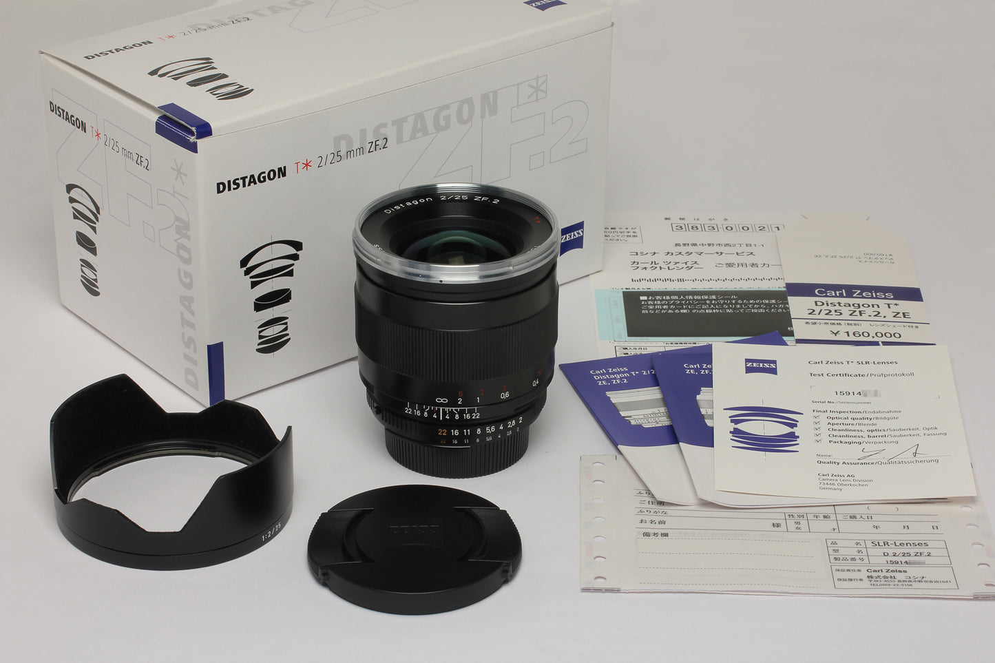 Cosina Carl Zeiss, Distagon T* 25mm f2 ZF.2（委託販売品）